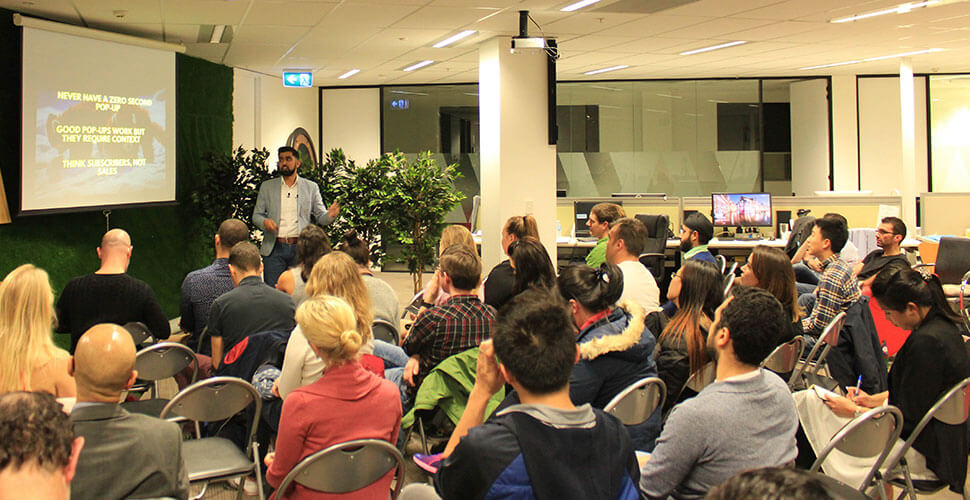 Moby Siddique presenting 10 Ultimate Lead Generation Hacks