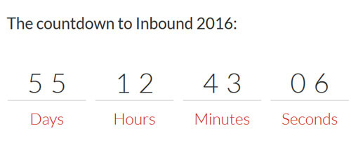 countdown to inbound 2016