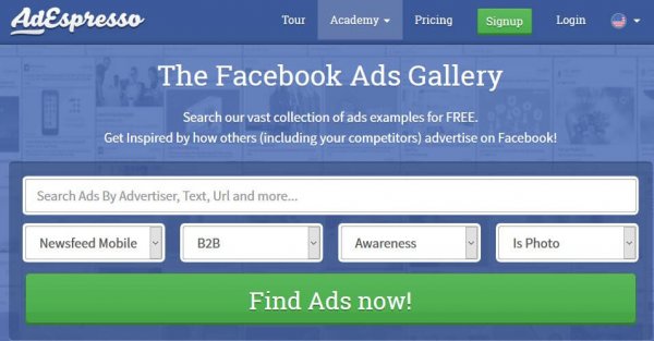 adespresso facebook ads library