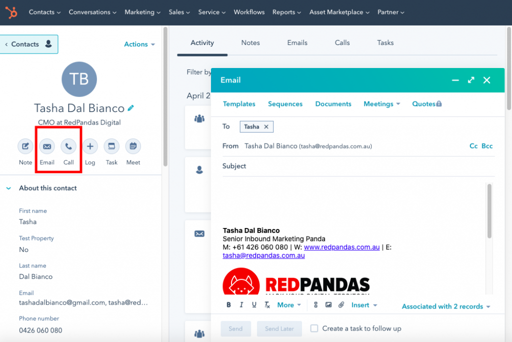 emailing-calling-in-hubspot