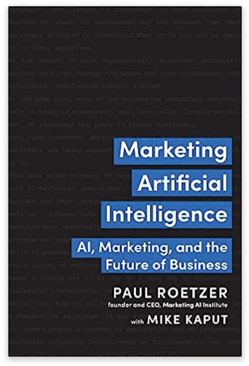 book cover for marketing artificial intelligence