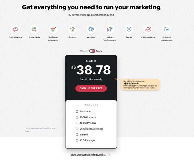 Zoho product 