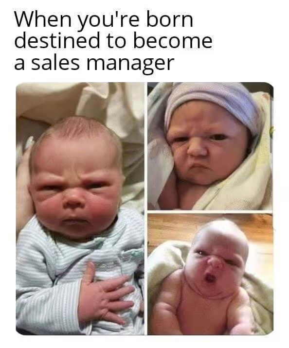 meme about a baby to a manager when the old