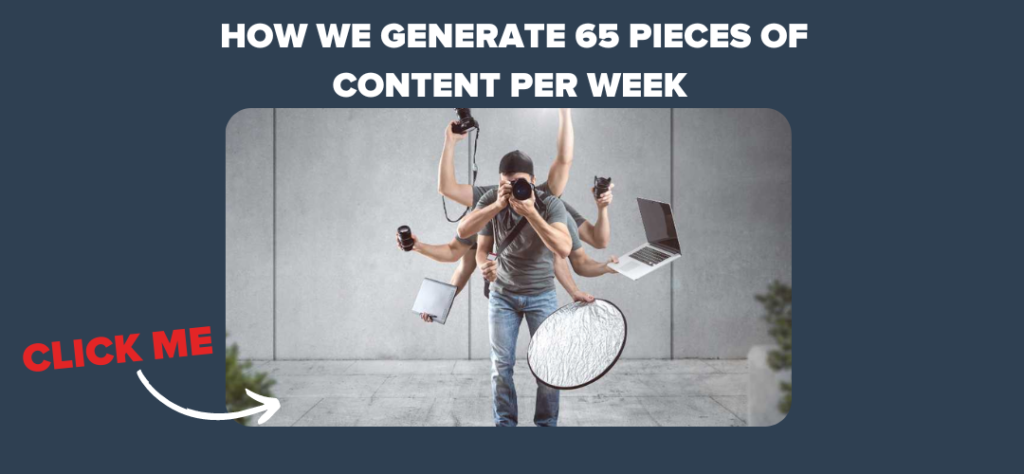 How We Generate 65 Pieces of Content Per Week 