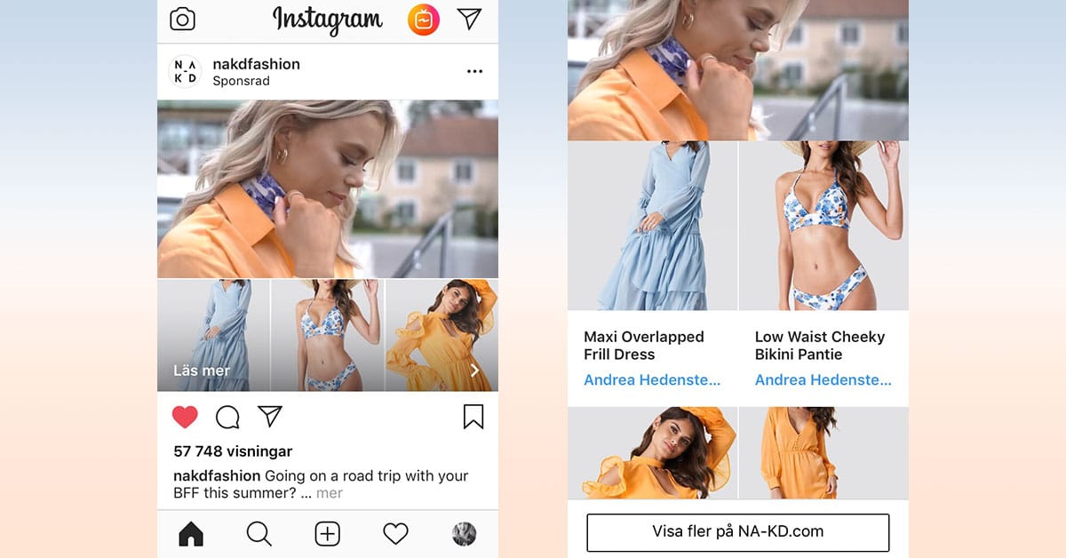 nakd fashion ig ads