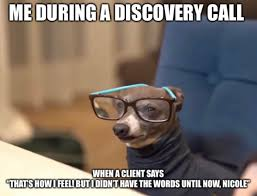 discovery call meme
