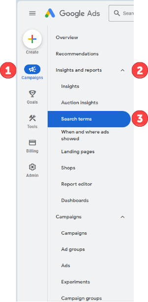 google ads option