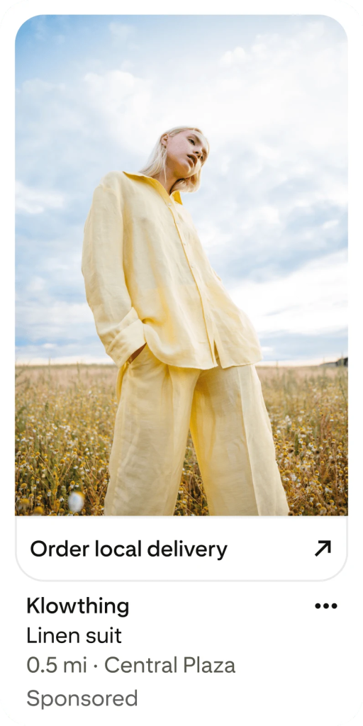 Example of a Pinterest Top of Search Ad