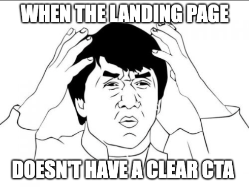 landing page meme