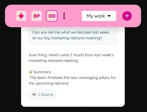 screenshot of breeze assistant working to understand context
