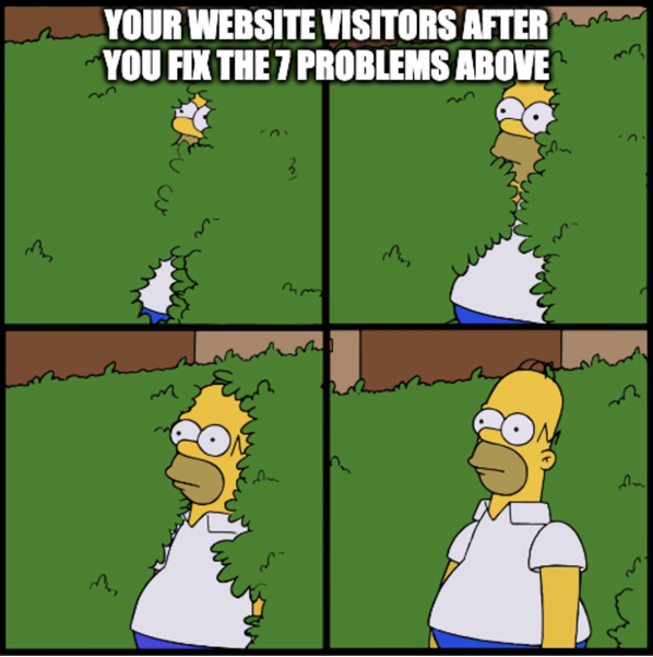 meme about website visitors and bounce rate