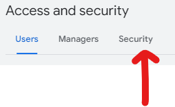 screenshot of users section in Google Ads