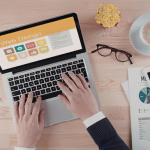 A person working on a Hubspot Website
