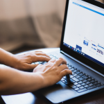 Person working on a paid media ad campaign