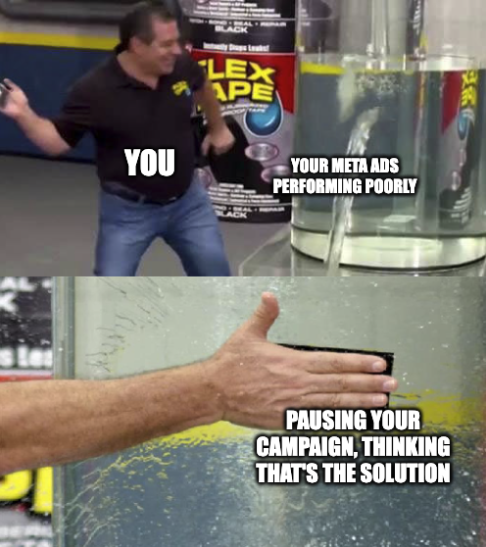 Meme about meta ad campaigns