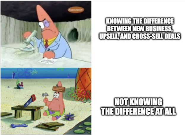 Meme about Upsell, and cross-sell deals