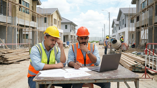 Builders stuggling over their leads in the construction industry
