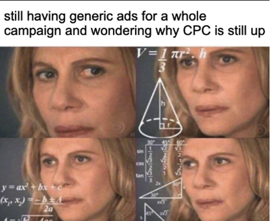 A mem about google ads