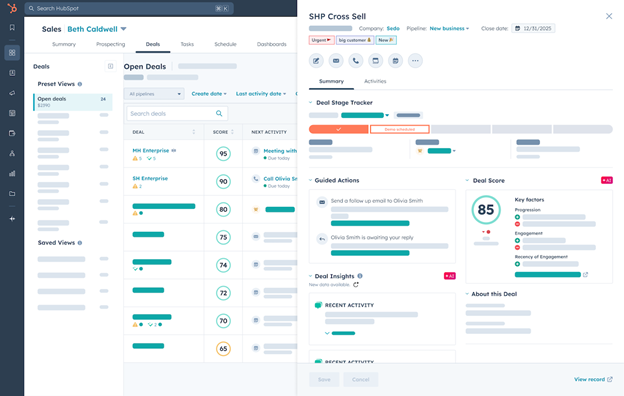 deals pipeline report on hubspot