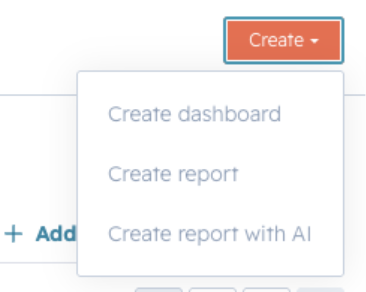 creating a report in hubspot