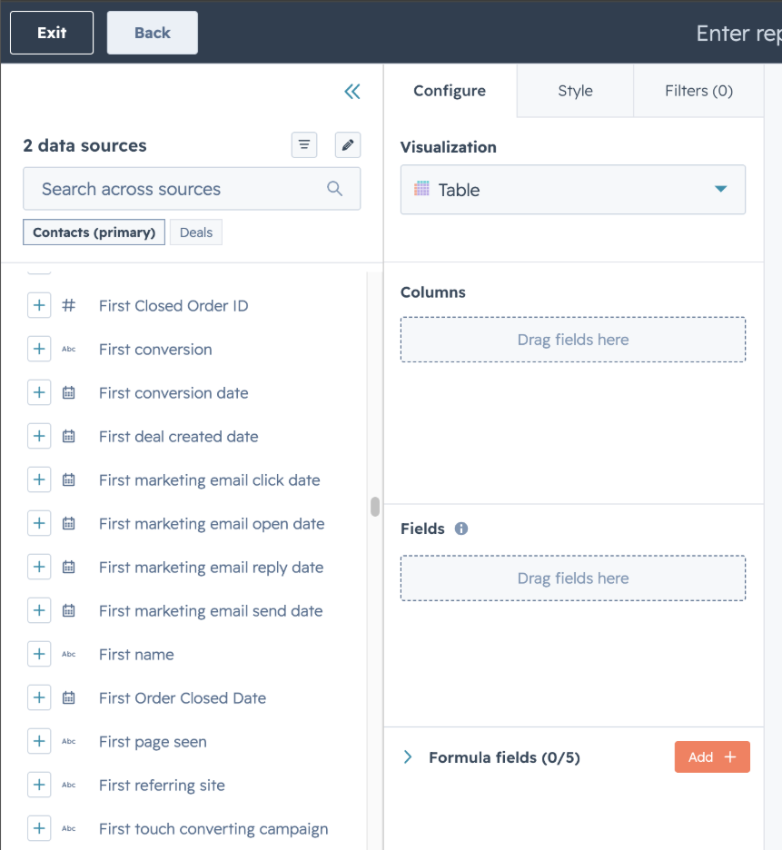 data source in hubspot