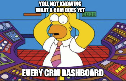A meme about A CRM For Lead Management