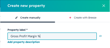 Property setting on Hubspot