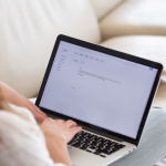 A person working on a HubSpot Email Marketing