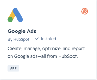 Google ads integretion on hubspot.