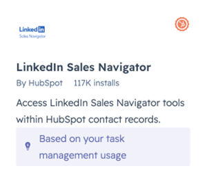 Linkedin Sales Navigator in Hubspot