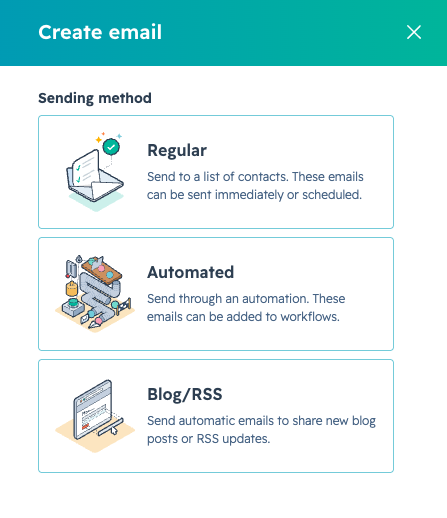 Email settings on Hubspot