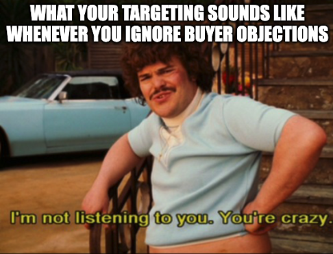 A meme about Targeting a Product-Led Keyword