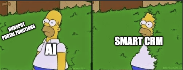 A meme about Hubspot Smart CRM