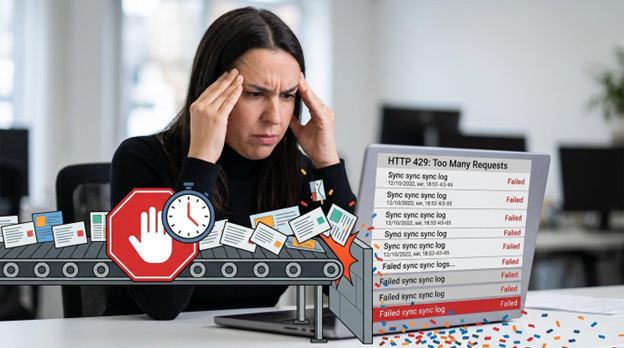 a person struggling because Hitting HubSpot's API Rate Limits Without Realising It