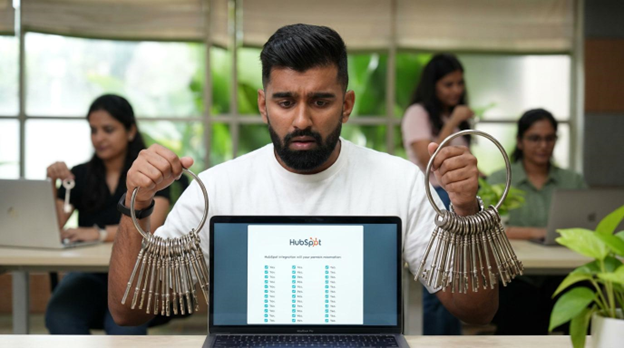 A person realising Granting Your HubSpot Integration Too Many Permissions