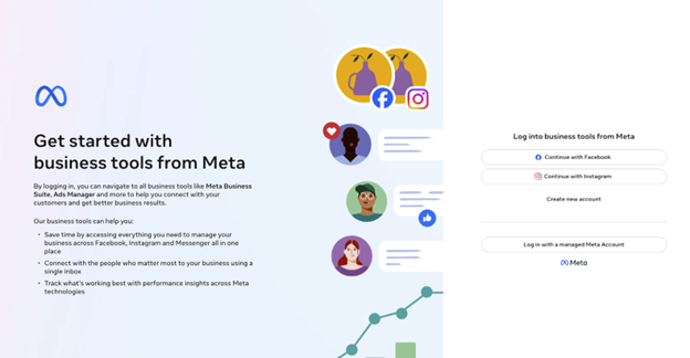 Creating a Meta Business Portfolio in Meta.