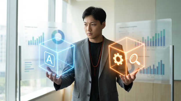 A person checking Hubspot Ai Tools