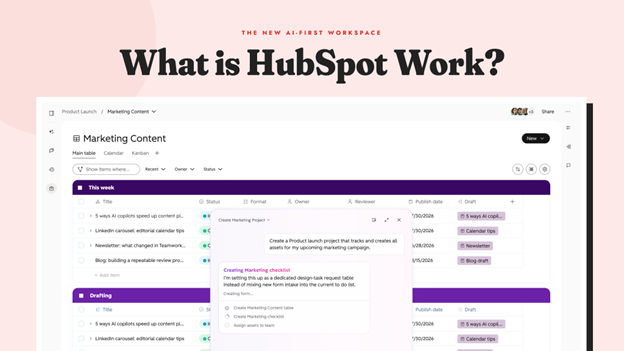 A hubspot work poster