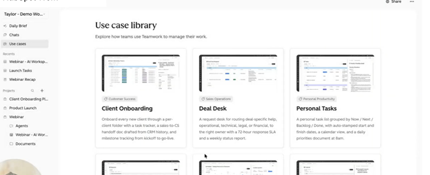 Samples of ways you can use hubspot work feature