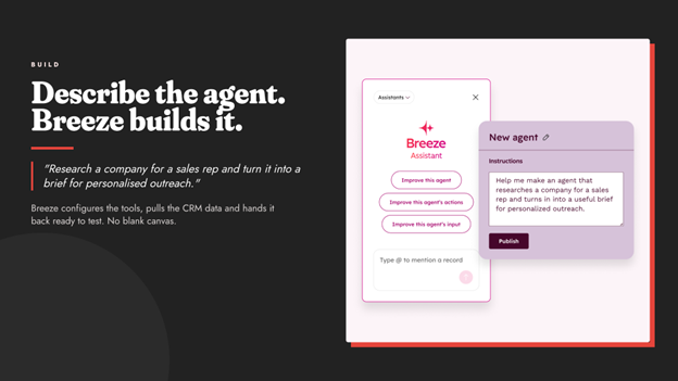 Breeze Assistant Agent builder