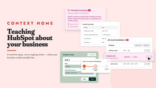 A illustration of Hubspot's Context Home