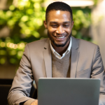 A person looking at CRM Optimisation Service