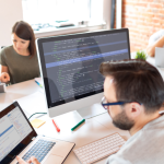 A team working on a CRM Website Development