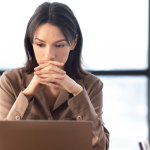 A person thinking about can CRM Adoption