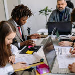 A marketing team working on HubSpot Marketing Hub